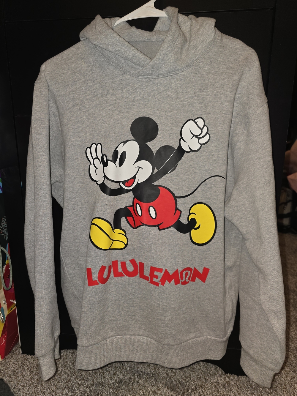 Lululemon x Disney Mickey Mouse Gray Hoodie Size S